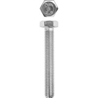 Болт M10 x 90 мм, кл. пр. 5.8, цинк, 5 кг, ГОСТ 7798-70 ЗУБР 303080-10-090