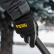 Перчатки универсальные, искусственный мех, работа с сенсорным экраном, размер 9 Denzel (68087)