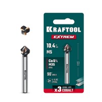 Зенковка EXTREME Со5-А d 10.4х6х50 мм Z3 90° сталь M35 U-образная спираль KRAFTOOL 29734-5