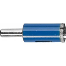 Сверло трубчатое алмазное d 16 мм, Р100, цилиндрический хвостовик, для дрели ЗУБР Профессионал 29860-16