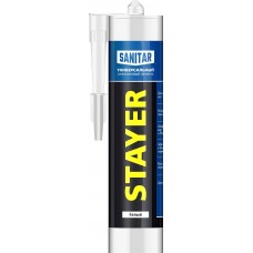 Герметик силиконовый 260 мл, белый, санитарный STAYER 41215-0_z01
