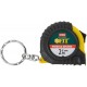 Рулетка-брелок, прорезин.корпус 2 м x 8 мм