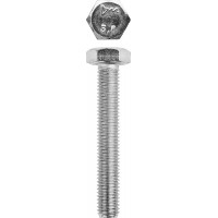 Болт M10 x 60 мм, кл. пр. 5.8, цинк, 5 кг, ГОСТ 7798-70 ЗУБР 303080-10-060
