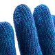 Перчатки трикотажные усиленные, гелевое ПВХ-покрытие, 7 класс, синие Сибртех (68183)