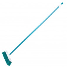 Щетка пластмассовая для подметания пола, 27 см, c черенком, 120 см, бирюзовая щетина, Home Palisad (935445)