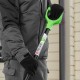 Лопата для уборки снега пластиковая, 400х417х1390 мм, алюминиевый черенок Palisad (61395)