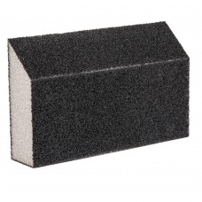 Губка для шлифования, 125 х 75 х 25 мм, трапеция, средняя жесткость, P 100 Сибртех (757307)