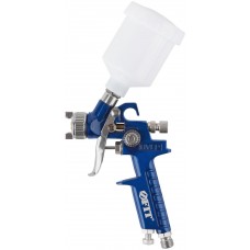 Краскопульт пневматический HVLP для точных работ, c верхним пластиковым бачком 150 мл, 0.8 мм (81006)