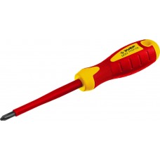Диэлектрическая отвёртка PH2 х 100 мм Профессионал ЗУБР Электрик 25262-2-100