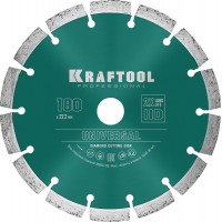 Алмазный диск LASER-UNIVERSAL, 180 мм (22.2 мм, 10?2.6 мм) KRAFTOOL 36680-180