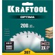 Пильный диск по дереву Optima, 200 х 32 мм, 36Т KRAFTOOL 36951-200-32