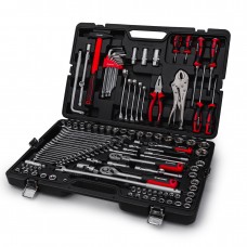Набор ручных инструментов TECHNIC 142 предмета 1/2, 3/8, 1/4 RUNTEC RT-HT142T
