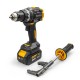 Дрель-шуруповерт ударная аккумуляторная PRO 13 мм, 20В, 2*4Ач, 160Нм RUNTEC RT-ID226