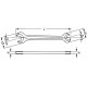 КЛЮЧ РОЖКОВЫЙ HEYCO Qualitatswerkzeuge GmbH & Co. KG HE-00895505536
