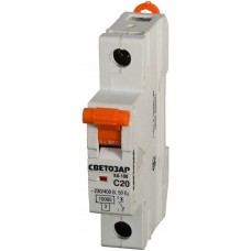 Автоматический выключатель ВА-100, 1P, 10А, C, 10кА СВЕТОЗАР SV-49071-10-C