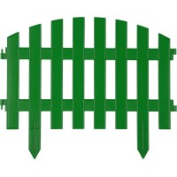 Забор декоративный зеленый 7 секций 28 х 300 см GRINDA Ар Деко 422203-G