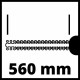 Кусторез электрический с телескопич штангой Einhell GC-HH 5056,500Вт,рез47см,20мм,штанга 1700-2500мм (3403870)