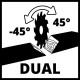 Пила торцовочная Einhell TE-SM 10 L Dual, 2100вт,254х30мм,пропил 305х85мм,лазер (4300877)