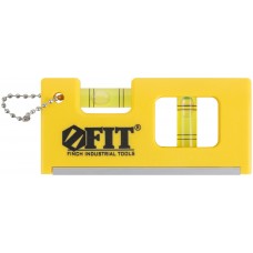 Уровень-брелок пластиковый, 2 глазка, магниты 100 мм (17832)