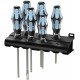 Набор отвёрток 6 пр. нерж. подставка PH 1x80/2x100 SL 0.5x3x80/0.8x4x100/1x5.5x125/1.2x6.5x150 серия 3334/6 Wera WE-032060