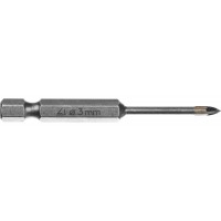 Сверло по стеклу и кафелю 3 мм, 4х кромка, HEX 1/4 STAYER 2985-03_z01