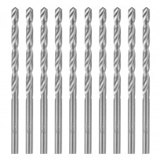 Сверло по металлу, 3.8 мм, полированное, HSS, 10 шт, цилиндрический хвостовик Matrix