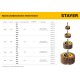 Круг шлифовальный лепестковый d 60 x 30 мм, P120, на шпильке d 6 мм STAYER 36608-120