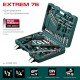Набор инструмента универсальный 76 предм., (1/2+3/8+1/4) EXTREM-76 KRAFTOOL 27889-H76