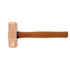 Кувалда тупоносая 2 кг BeCu рукоятка дерево искробезопасная 191B-1012, HORTZ