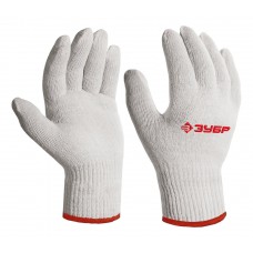 Перчатки х/б ОПТИМА, S-M, без покрытия, 10 класс ЗУБР 11445-M