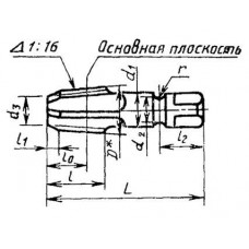Метчик Rc 1 1/2 Р6М5 трубный конический, м/р. (11 ниток/дюйм) CNIC