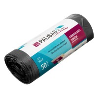 Пакеты для мусора 30 л x 50 шт. серые, Home Palisad (927075)