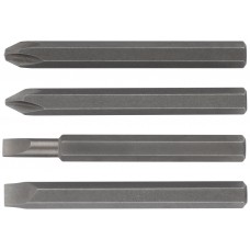 Биты для ударной отвертки CrV, набор 4 шт., 80 мм (56270)