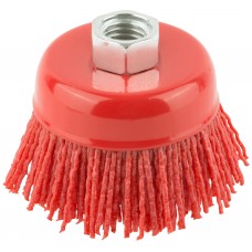 Корщетка-чашка нейлоновая, гайка М14, Профи 65 мм (38796)