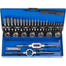 Набор метчиков и плашек 32 предмета сталь Р6М5 Профессионал ЗУБР 28110-H32