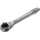 Трещотка 1/4 x 141 мм сдвижной квадрат Zyklop Metal Push серия 8003 A Wera WE-004003