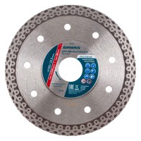 Диск алмазный, 125 х 22.2 мм, тонкий, сплошной (Jaguar) мокрая резка Gross (73053)