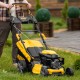 Газонокосилка бензиновая GLD-460SP, 146 куб.см, ширина 46 см, привод 7 уровней, травосборник 50 л Denzel (58803)