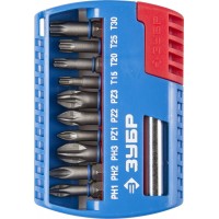 Набор бит с магнитным адаптером 11 шт ЗУБР 26051-H11