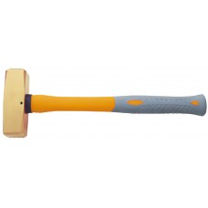 Кувалда тупоносая (немецкий тип) 3,6 кг латунь рукоятка фибергласс искробезопасная 2104A-1014, HORTZ