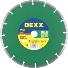 Сегментный алмазный диск Multi Universal, 230 мм, (22.2 мм, 7 х 2.4 мм) DEXX 36701-230_z01