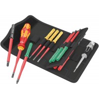 Набор насадок с отвёрткой-битодержателем + пробник, 16 пр. Kraftform Kompakt VDE 16 extra slim 1 Tool Finder WE-006608