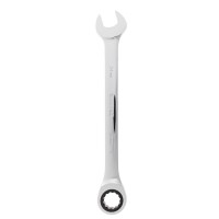 RUNTEC RT-WR24T120 Ключ комбинированный трещоточный RUNTEC CrV, 120 зубцов, 24 мм (RT-WR24T120)