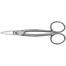 Ножницы ювелирные 180 мм, прямые лезвия, ручки с кольцами, Ni D74-1 ER-D74-1