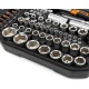 Набор инструментов 108 предметов 1/2" & 1/4", CRV, профессиональный в кейсе HORTZ 1187697