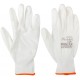 Перчатки белые, полиэстер с обливкой из полиуретана ( водоотталкивающие), р-р L/9 (30-4020)