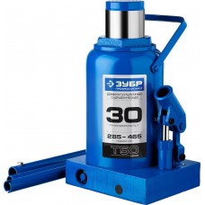 Домкрат гидравлический бутылочный 30 т 285-465 мм Профессионал ЗУБР 43060-30