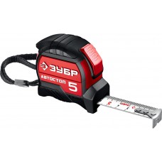 Рулетка 5 м х 19 мм с автостопом ЗУБР Автостоп 34052-05-19