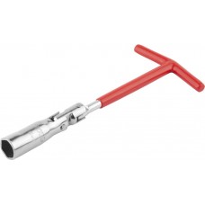 Шарнирный свечной ключ с резиновой удерживающей втулкой 16 мм DEXX 27507-16