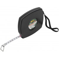 Рулетка, черный закрытый пластиковый корпус, стальная лента 30 м